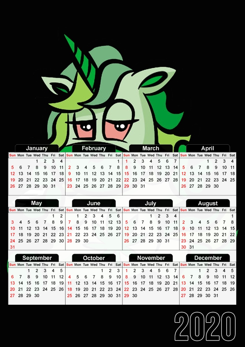 Unicorn weed für A3 Fotokalender 30x43cm