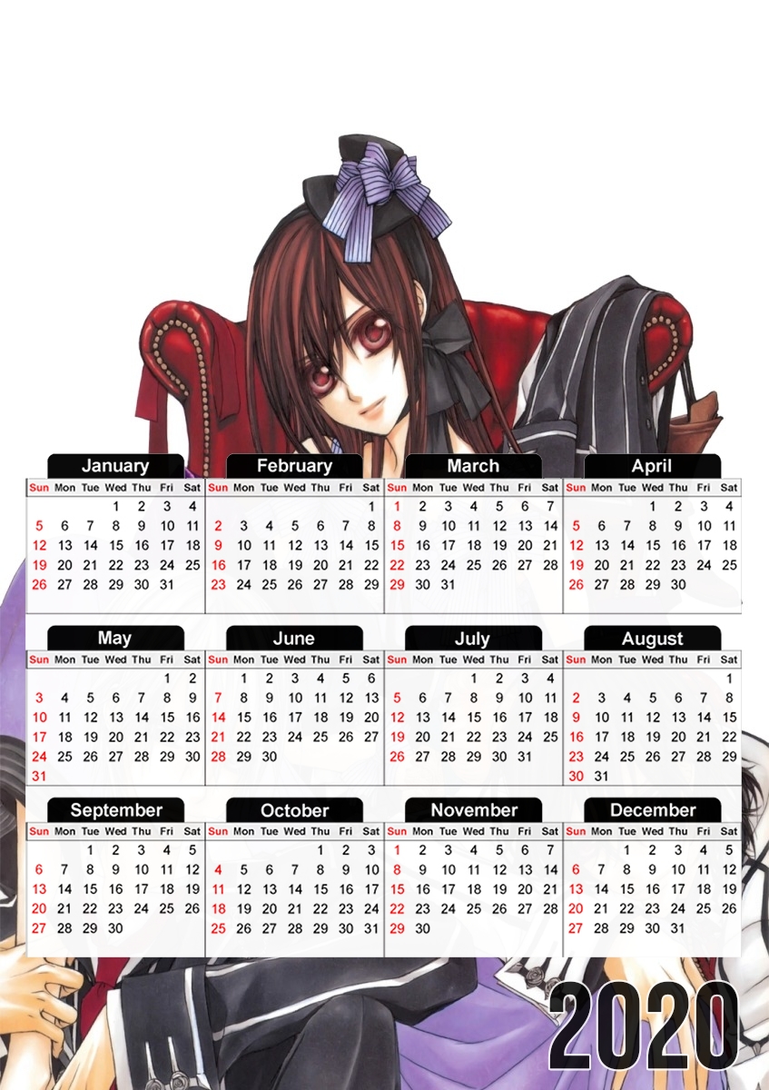 Vampire Knight Love three für A3 Fotokalender 30x43cm