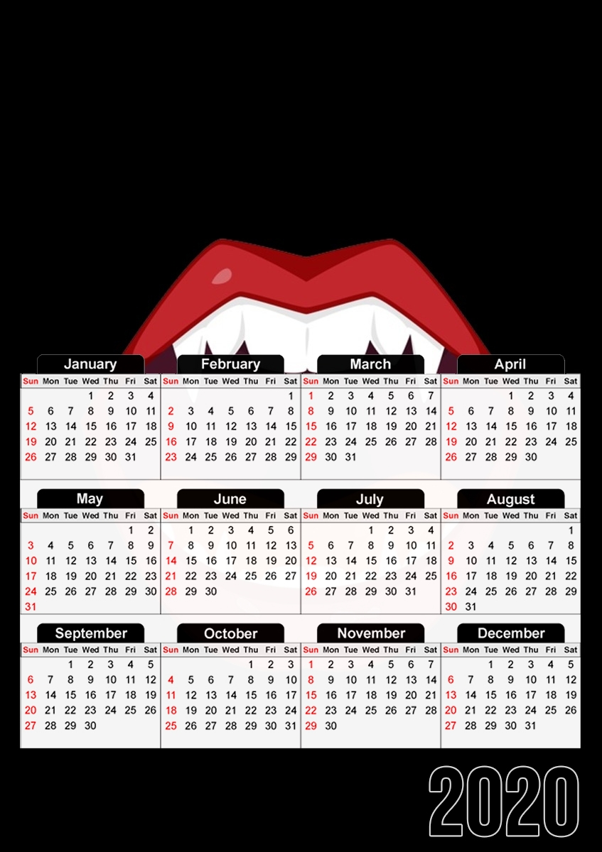 Vampire Mouth für A3 Fotokalender 30x43cm