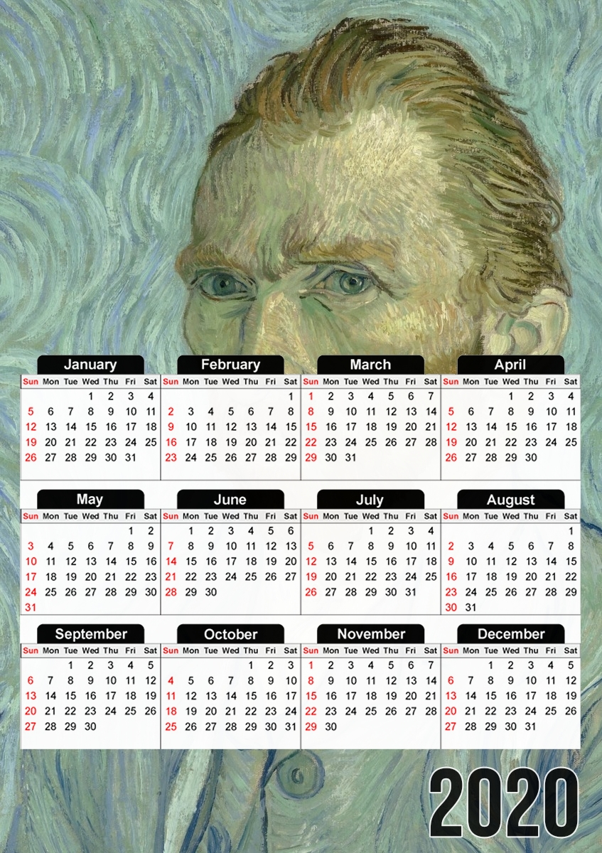 Van Gogh Self Portrait für A3 Fotokalender 30x43cm