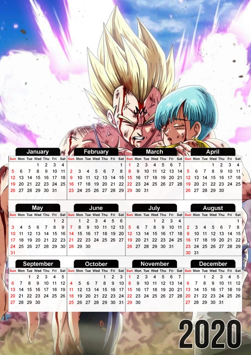 Vegeta And Bulma für A3 Fotokalender 30x43cm