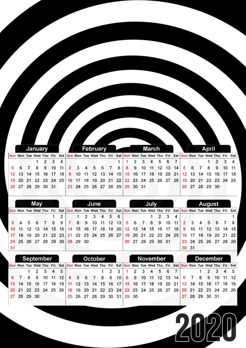 Hypnotic Vertigo für A3 Fotokalender 30x43cm