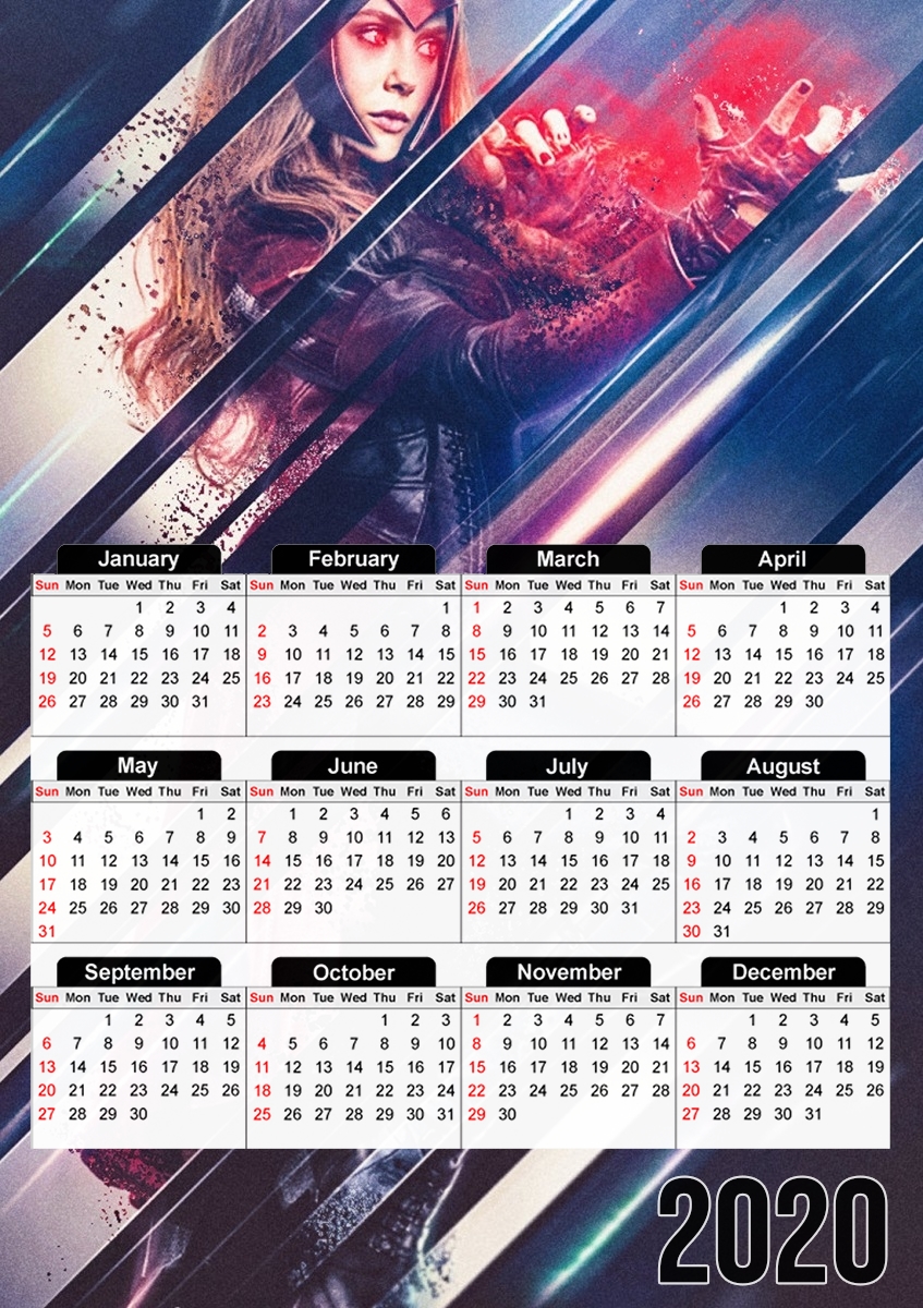 Wanda maximoff witch für A3 Fotokalender 30x43cm