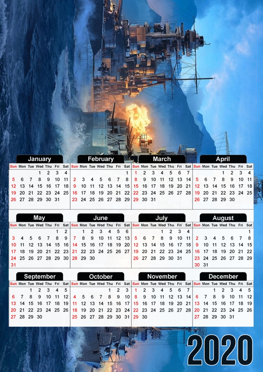 Warships für A3 Fotokalender 30x43cm