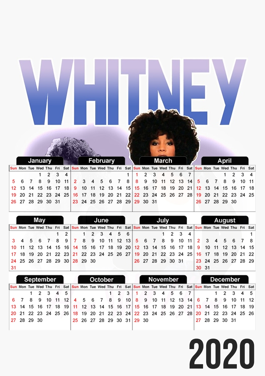 whitney houston für A3 Fotokalender 30x43cm