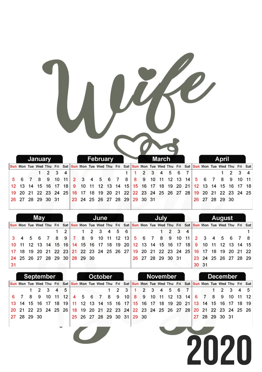 Wife Mom Boss für A3 Fotokalender 30x43cm