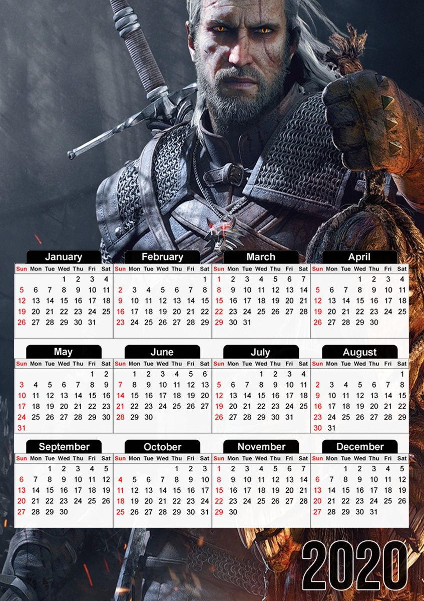 Witcher Fanart für A3 Fotokalender 30x43cm