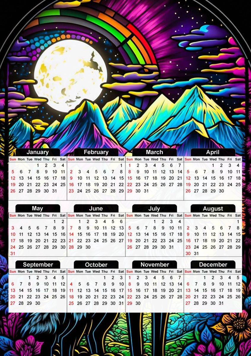 Wolf Crystal für A3 Fotokalender 30x43cm