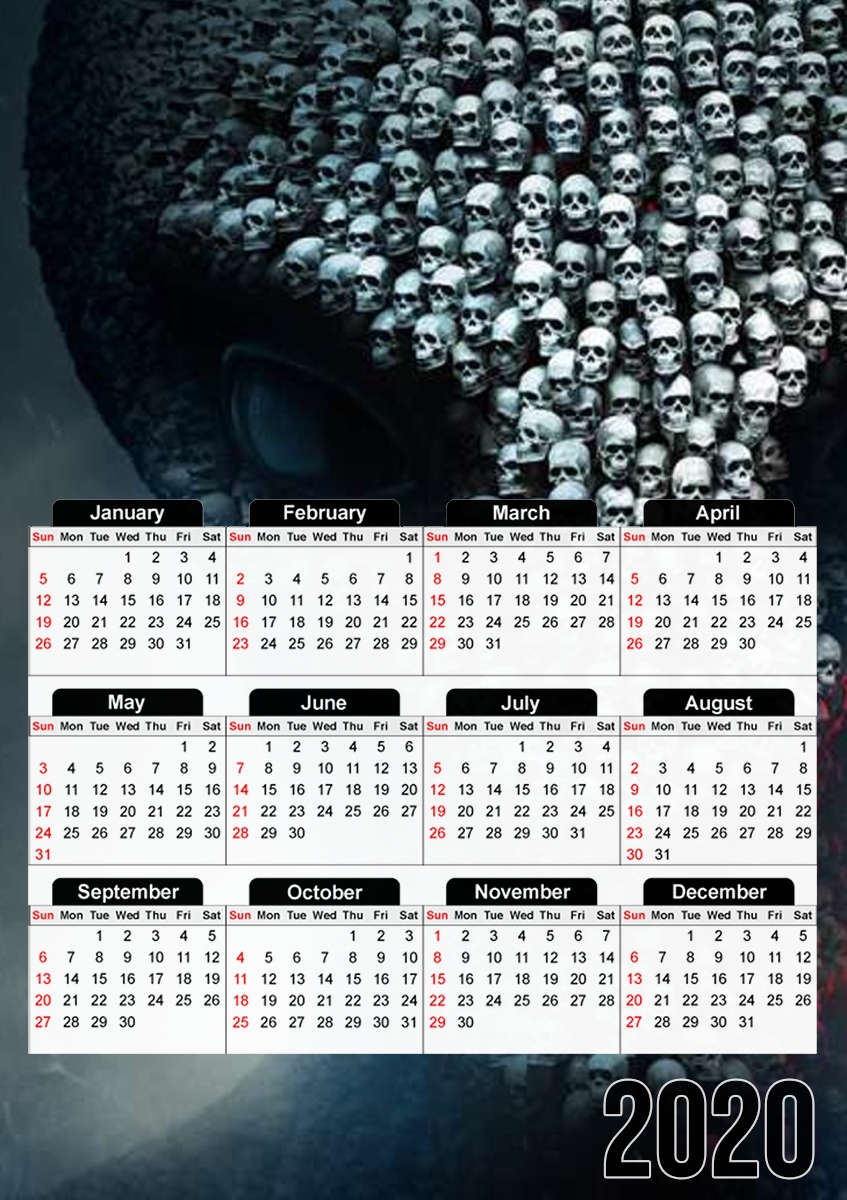 Xcom Alien Skull für A3 Fotokalender 30x43cm