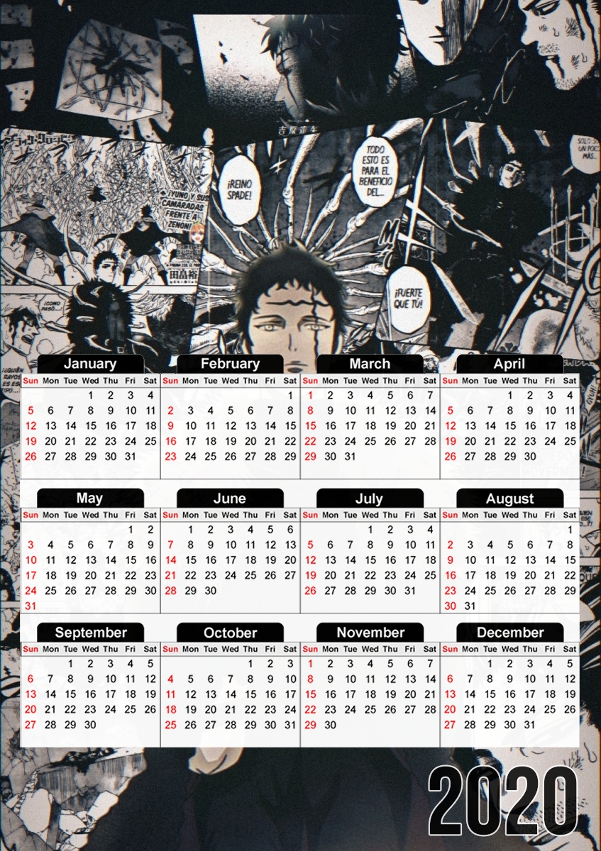 Xenon Black Clover ArtScan für A3 Fotokalender 30x43cm