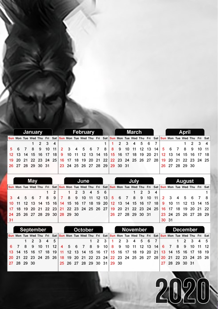 Yasuo Lol Character für A3 Fotokalender 30x43cm