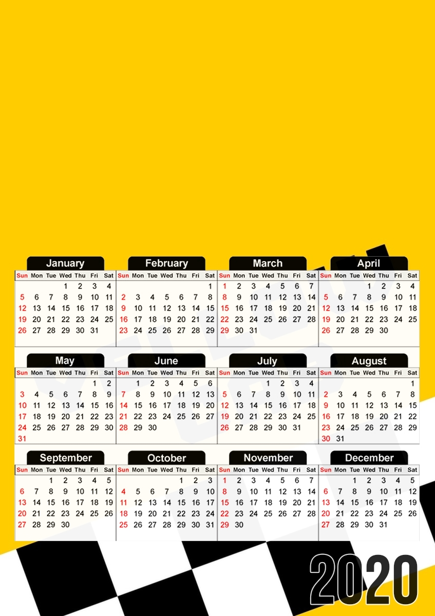 Yellow Cab für A3 Fotokalender 30x43cm