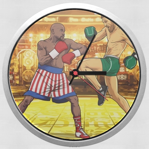 Mayweather vs McGregor für Wanduhr