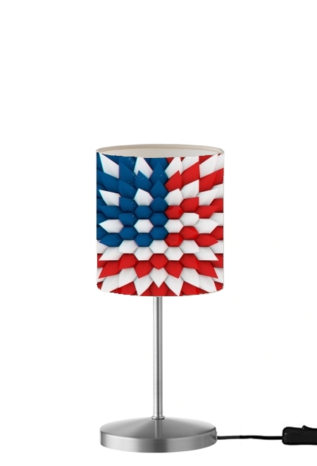 3D Poly USA flag für Tisch- / Nachttischlampe