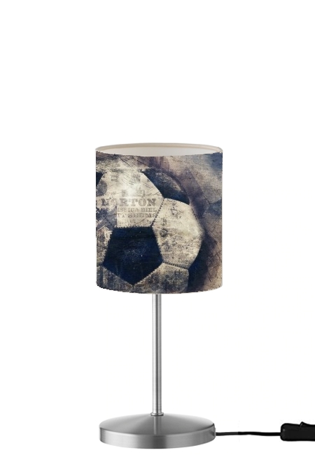 Abstract Blue Grunge Soccer für Tisch- / Nachttischlampe