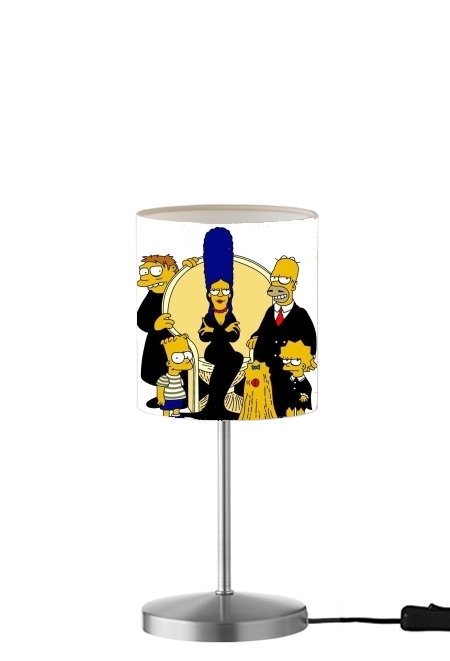 Adams Familly x Simpsons für Tisch- / Nachttischlampe