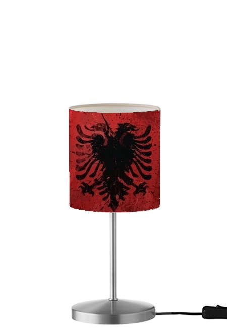 Albanie Painting Flag für Tisch- / Nachttischlampe