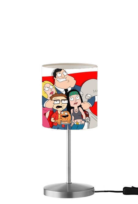 American Dad USA Mashup für Tisch- / Nachttischlampe