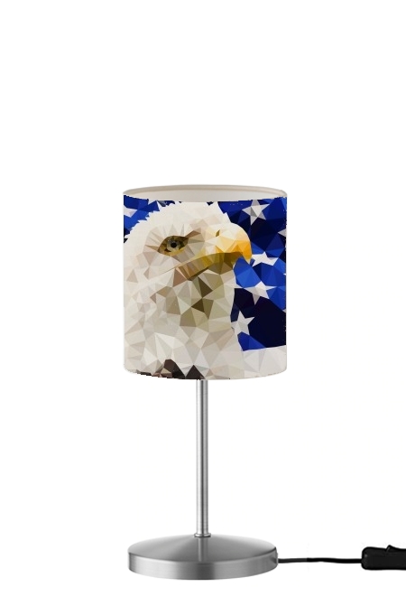 American Eagle and Flag für Tisch- / Nachttischlampe