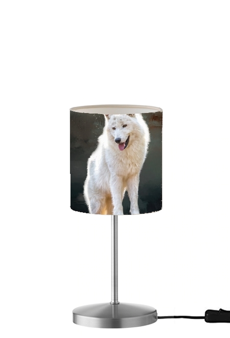 Arctic wolf für Tisch- / Nachttischlampe