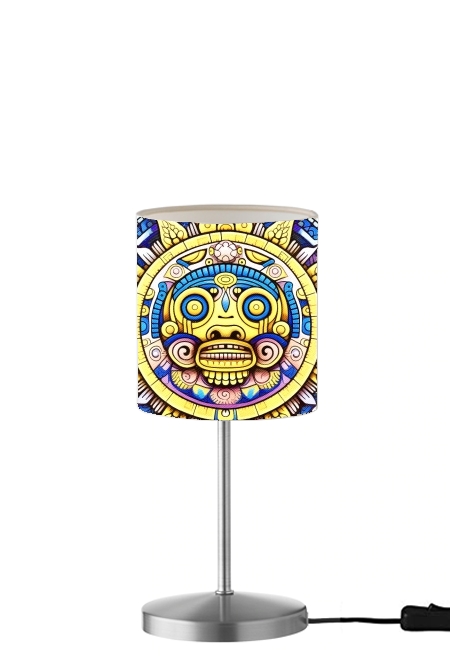 Aztec God Shield für Tisch- / Nachttischlampe