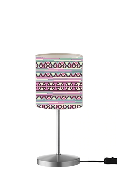 Aztec Pink And Mint für Tisch- / Nachttischlampe