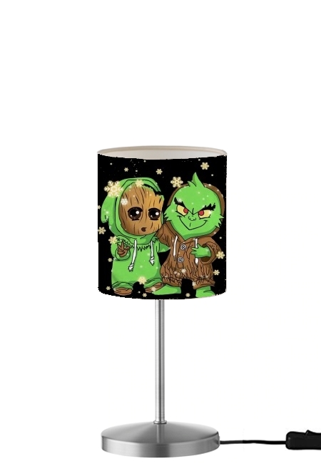  Baby Groot and Grinch Christmas für Tisch- / Nachttischlampe