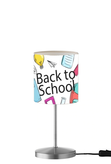 Back to school background drawing für Tisch- / Nachttischlampe