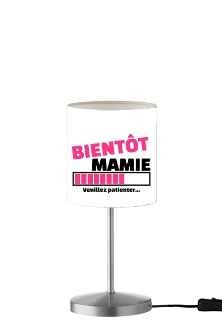 Bientot Mamie Cadeau annonce naissance für Tisch- / Nachttischlampe