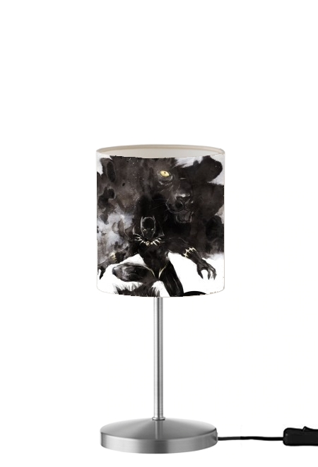 Black Panther Abstract Art Wakanda Forever für Tisch- / Nachttischlampe