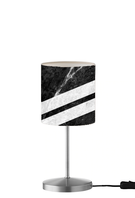 Black Striped Marble für Tisch- / Nachttischlampe