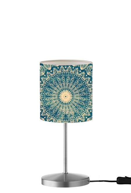 Blue Organic boho mandala für Tisch- / Nachttischlampe