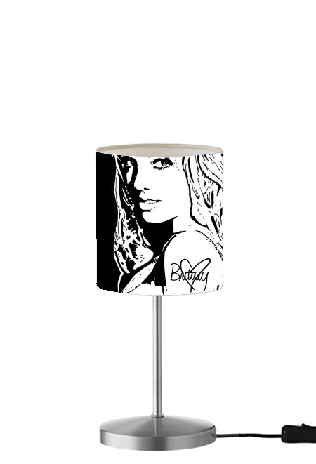 Britney Tribute Signature für Tisch- / Nachttischlampe