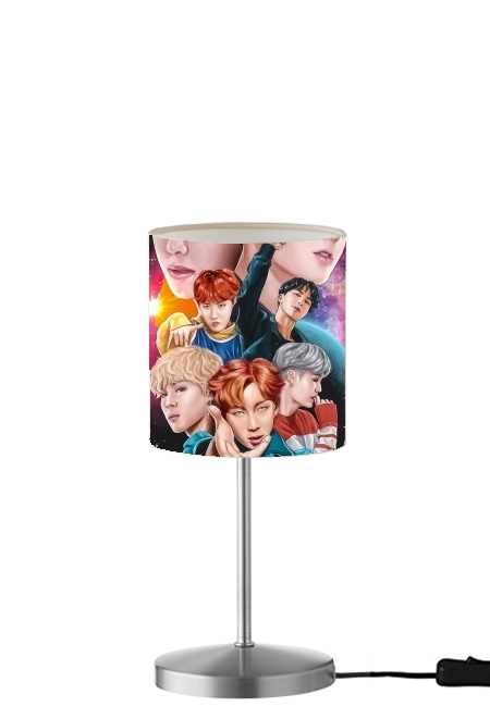 BTS DNA FanArt für Tisch- / Nachttischlampe