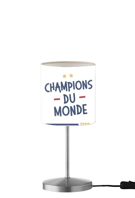 Champion du monde 2018 Supporter France für Tisch- / Nachttischlampe