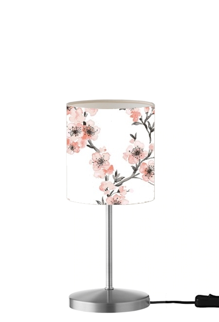 Cherry Blossom Aquarel Flower für Tisch- / Nachttischlampe