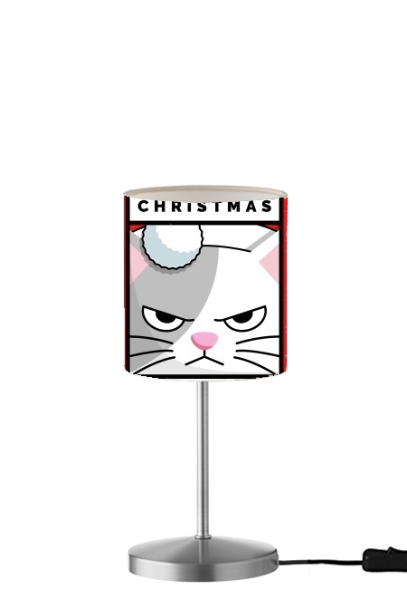 Christmas makes me Angry cat für Tisch- / Nachttischlampe