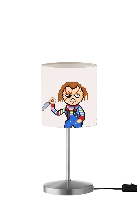 Chucky Pixel Art für Tisch- / Nachttischlampe