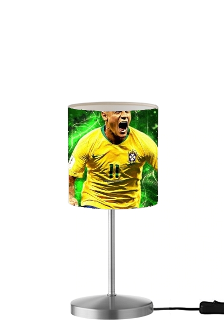coutinho Football Player Pop Art für Tisch- / Nachttischlampe