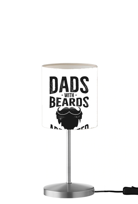 Dad with beards are better für Tisch- / Nachttischlampe