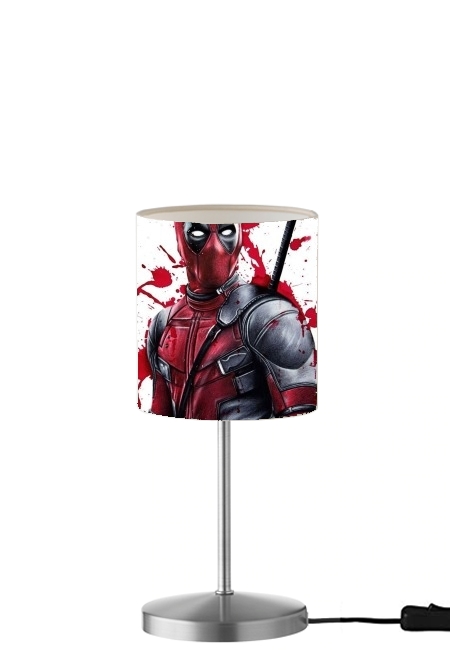 Deadpool Painting für Tisch- / Nachttischlampe