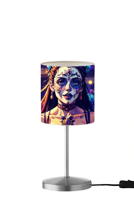 Dia De Los Muertos  für Tisch- / Nachttischlampe