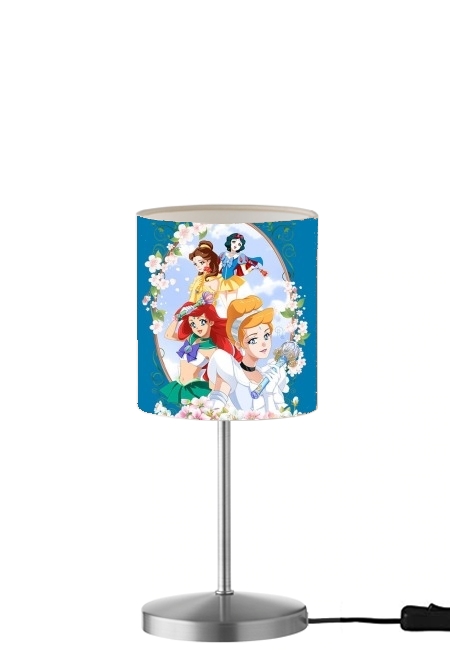 Disney Princess Feat Sailor Moon für Tisch- / Nachttischlampe