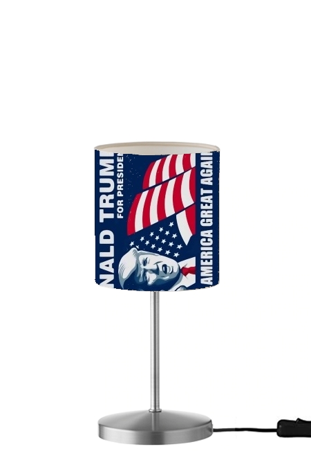 Donald Trump Make America Great Again für Tisch- / Nachttischlampe