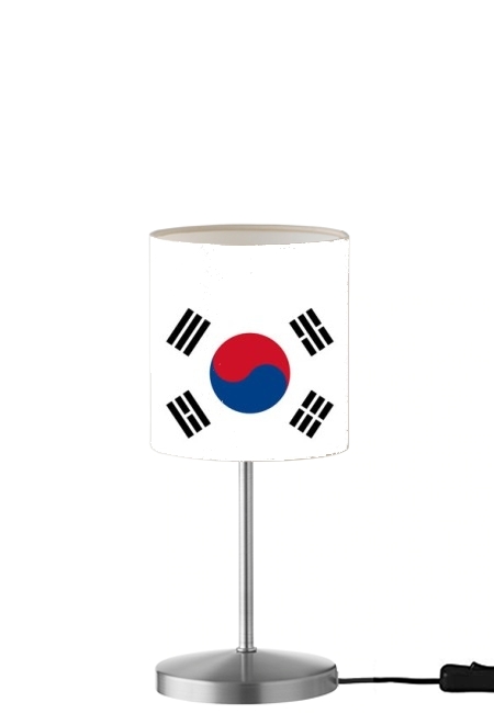 Flagge von Südkorea für Tisch- / Nachttischlampe