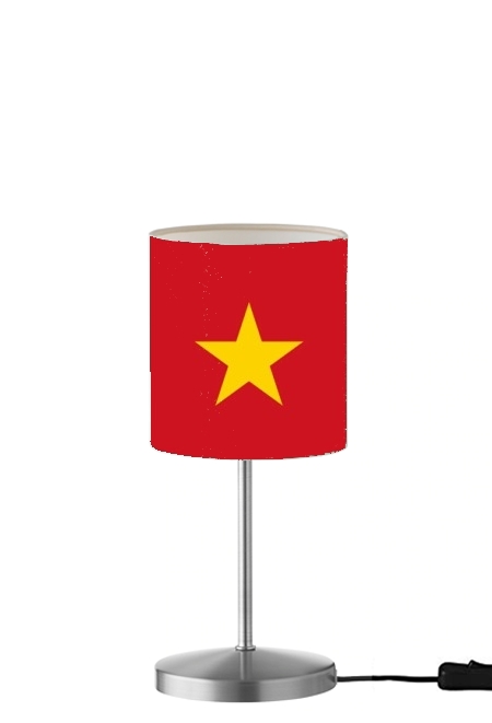 Flagge von Vietnam für Tisch- / Nachttischlampe