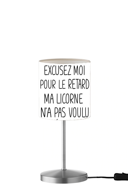 Excusez moi pour le retard ma licorne na pas voulu demarrer für Tisch- / Nachttischlampe