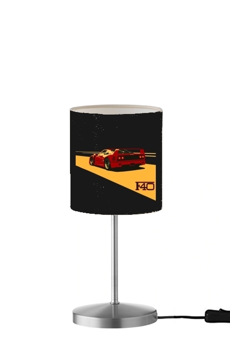 Ferrari F40 Art Fan für Tisch- / Nachttischlampe