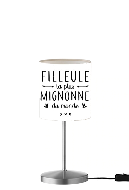 Filleule la plus mignonne du monde für Tisch- / Nachttischlampe