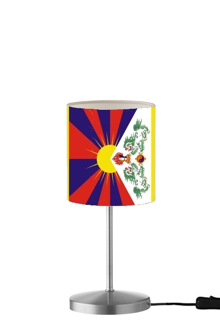 Flag Of Tibet für Tisch- / Nachttischlampe